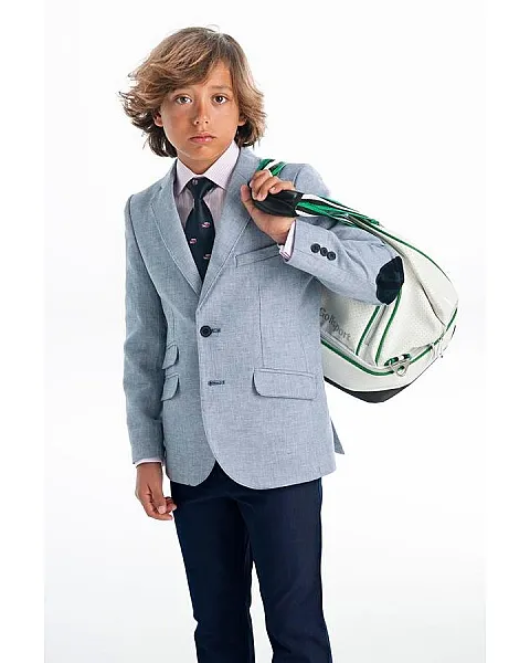 AMERICANA REGULAR FIT ALGODON LINO (MARINO)