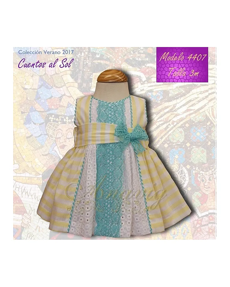 VESTIDO CEREMONIA BEBE BEIG