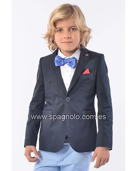 AMERICANA GABARDINA ELASTANO MARINO