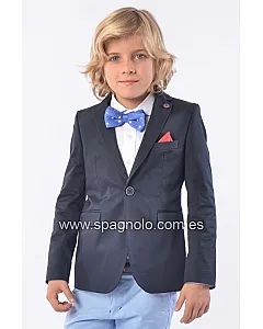 AMERICANA GABARDINA ELASTANO MARINO