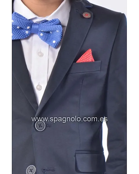 AMERICANA GABARDINA ELASTANO MARINO