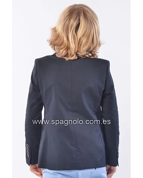 AMERICANA GABARDINA ELASTANO MARINO