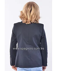 AMERICANA GABARDINA ELASTANO MARINO