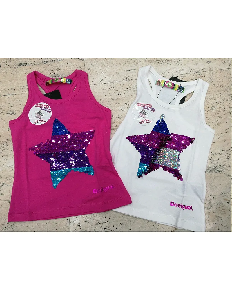 DESIGUAL CAMISETA STAR ( FUXIA)