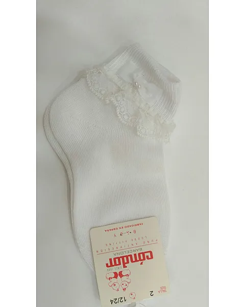 CALCETIN HILO ENCAGE BLANCO