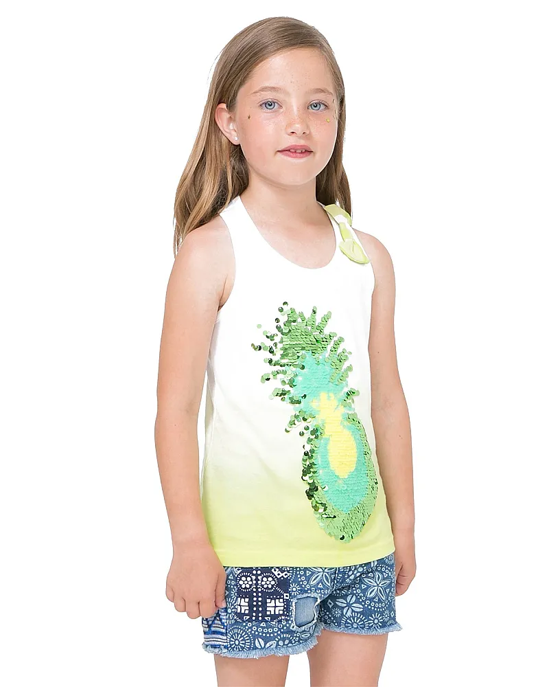 DESIGUAL CAMISETA WHITE HOURSE (LIMA)