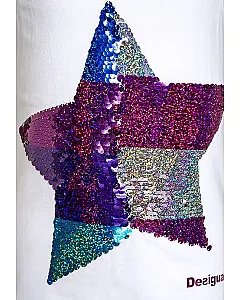 CAMISETA STAR ( BLANCA)
