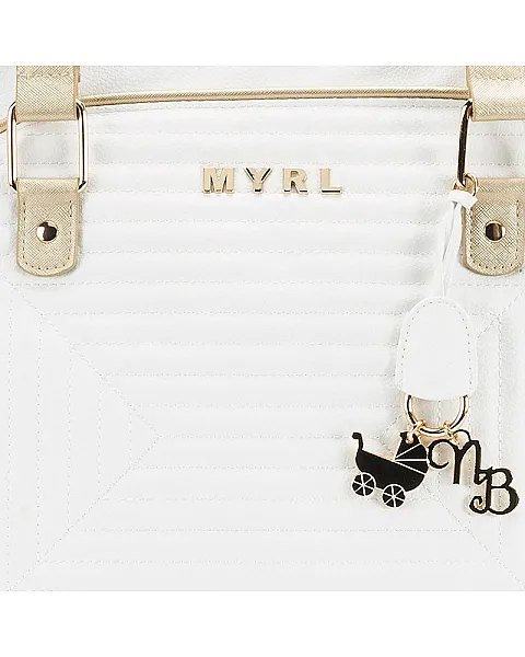 Bolso de bebé en polipiel acolchado