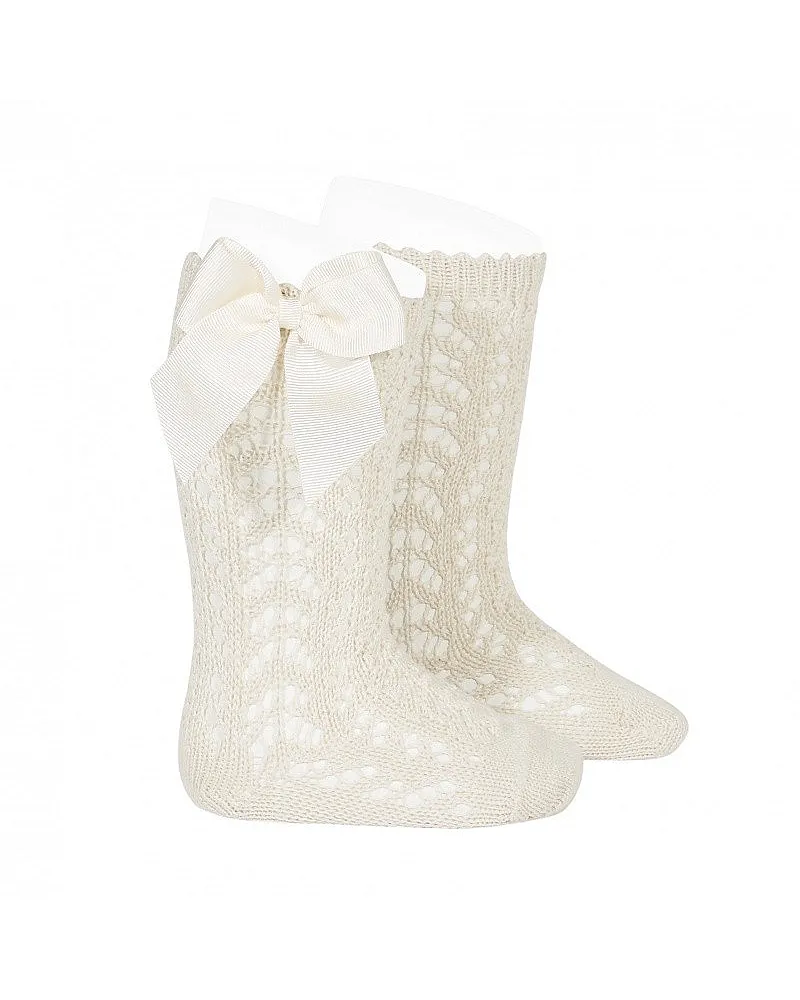 CALCETIN CALADO ALTO MOÑAS BEIG