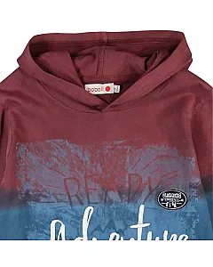 CAMISETA PUNTO CON CAPUCHA