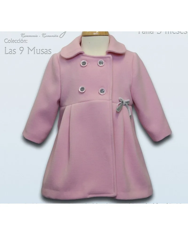 ABRIGO +CAPOTA ROSA