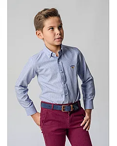  CAMISA CUELLO BOTON OXFORD ESTAMPADO 4525 C/000721