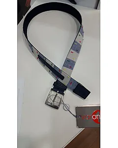 CINTURON TEJIDO PESPUNTE (MARINO/CELESTE)