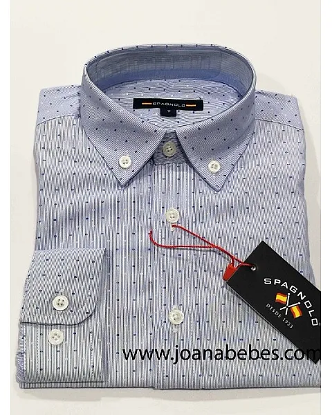 CM CUELLO BOTON BASICA OXFORD ESTAMPADA