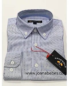 CM CUELLO BOTON BASICA OXFORD ESTAMPADA