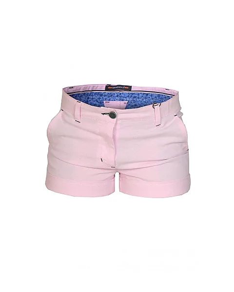 SHORT GABARDINA ELASTANO ROSA