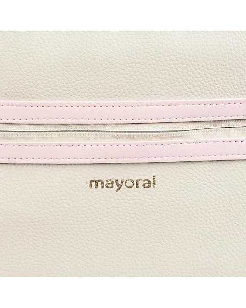 Bolso de bebé en polipiel con cremallera