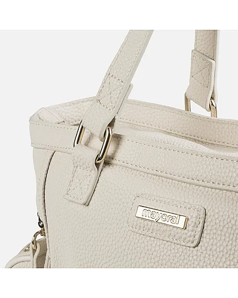 Bolso de bebé en polipiel con cremallera