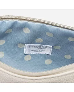 Bolso de bebé en polipiel con cremallera