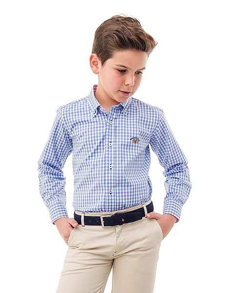 CM CUELLO BOTON POPELIN