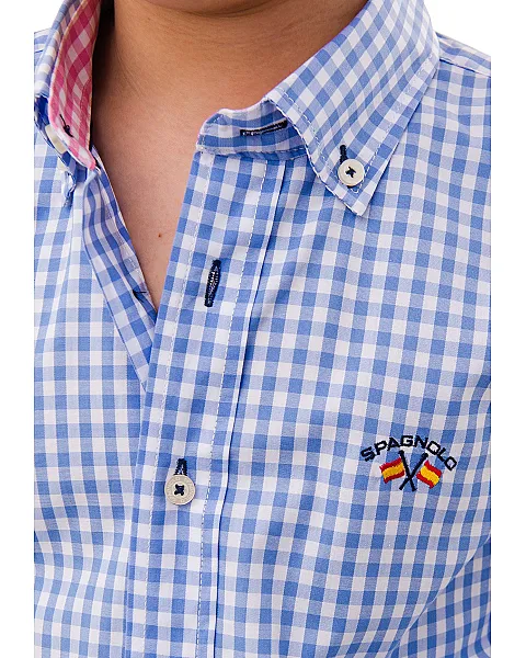 CM CUELLO BOTON POPELIN