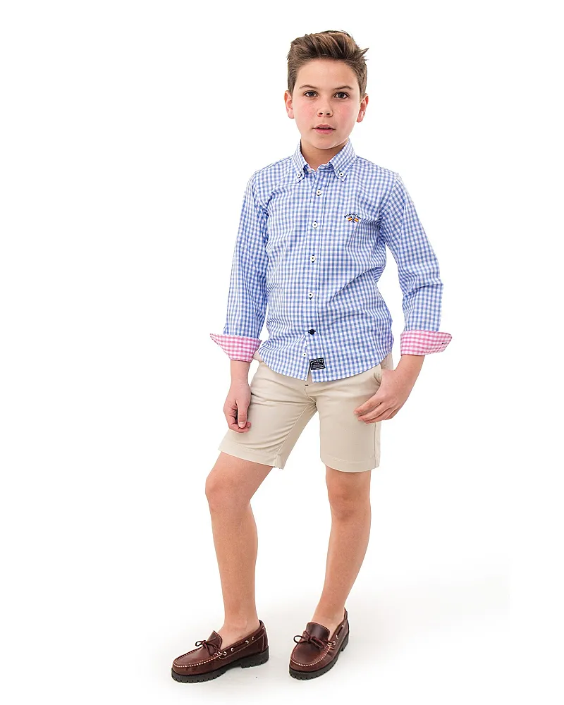 CM CUELLO BOTON POPELIN