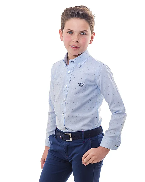 CM CUELLO BOTON BASICA POPELIN