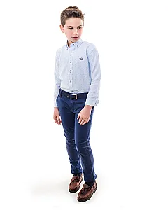 CM CUELLO BOTON BASICA POPELIN