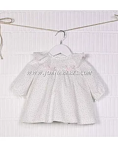 AMAYAVESTIDO BEBE CANASTILLA MENTA EN POPELIN 