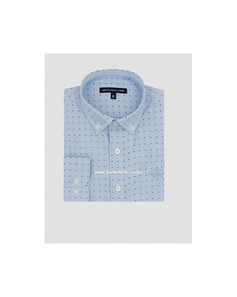  CAMISA CUELLO BOTON OXFORD ESTAMPADO 4525 C/000712