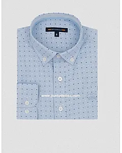  CAMISA CUELLO BOTON OXFORD ESTAMPADO 4525 C/000712