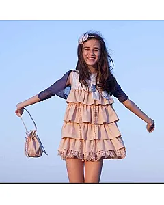 IRPA VESTIDO VOLANTES NUDE