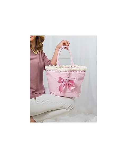 JUEGO PARA CAPAZO DE BUGABO 4 PIEZAS ROSA