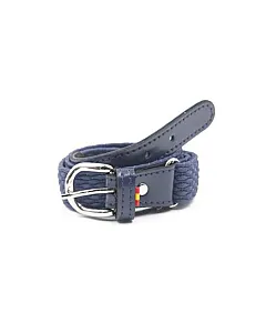 CINTURON ELASTICO TRENZADO MARINO