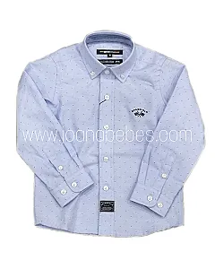 spagnolo camisa boton oxford estamapada 4640 color 1363 moda ianfantil niño comprar online