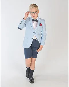 SPAGNOLO AMERICANA B.PARCHE COD FIOXFORD moda infantil verano niño 4115 celeste