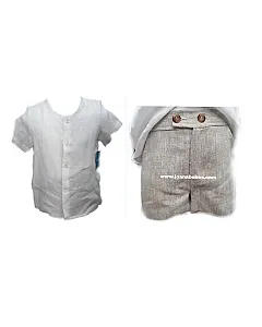 TARTALETA CONJUNTO NIÑO PANTALON COLOR NATURAL