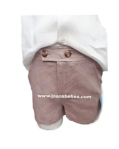 TARTALETA CONJUNTO CAMISA CUELLO CAJA PANTALON MALVA