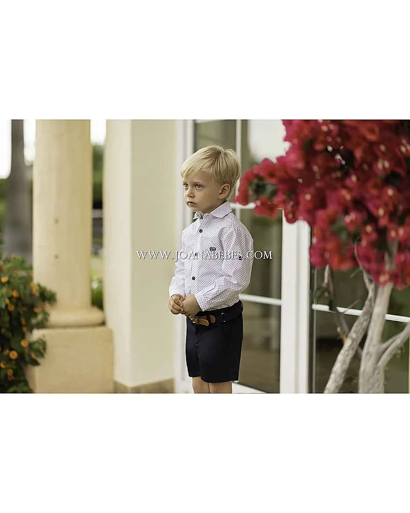 DOLCE PETIT CAMISA Y PANTALON CORTO MARINO 2241/2