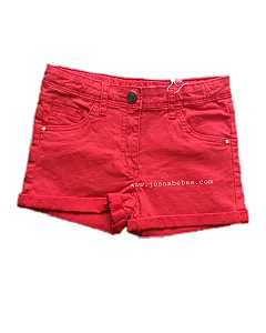 LOSAN SHORT EN TEJIDO DE SARGA C05-9E14 575 ROJO CLARO