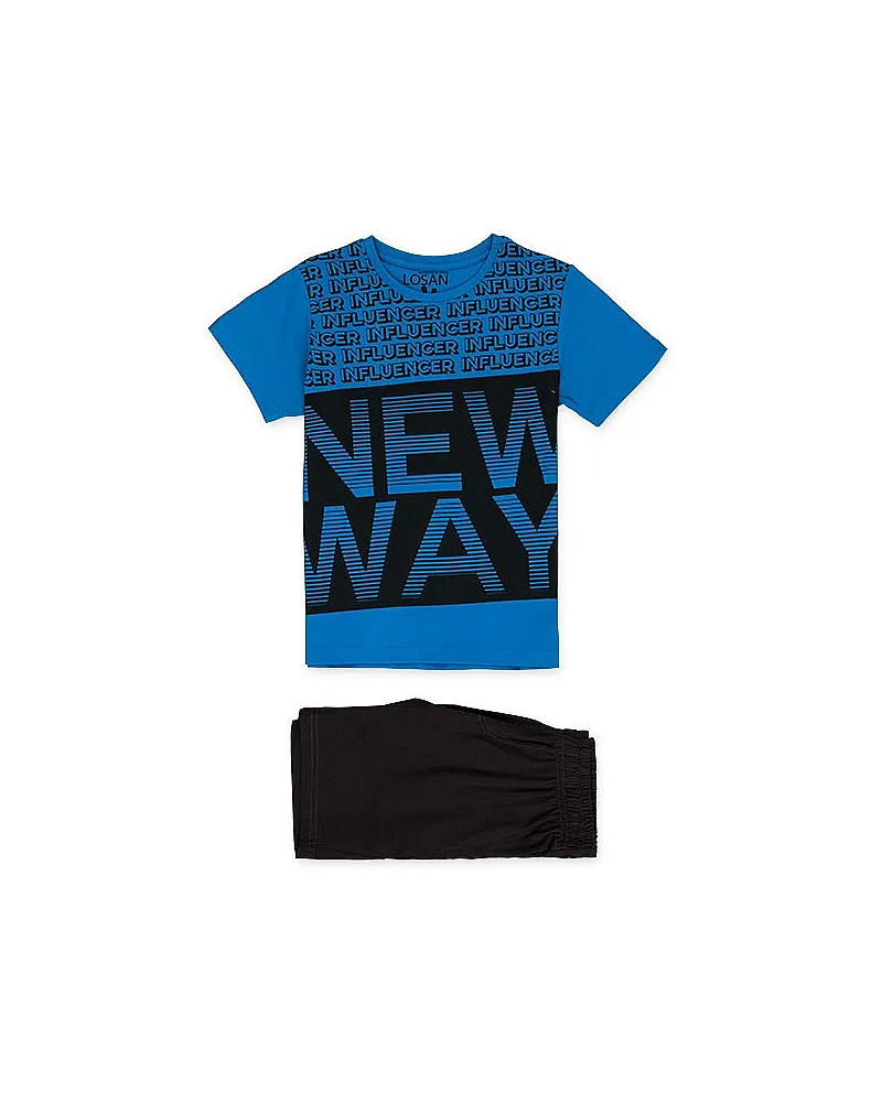 LOSAN CONJUNTO DE PUNTO CAMISETA Y BERMUDA