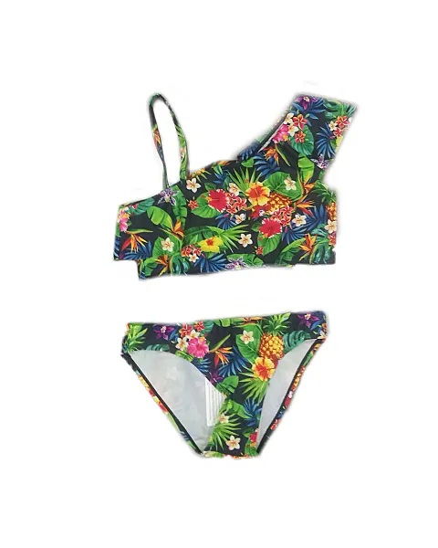 LOSAN BIKINI CON ESTAMPADO TROPICAL MODA INFANTIL Y JUVENIL