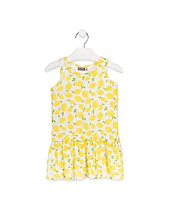 LOSAN VESTIDO ESTAMPADO DE PUNTO CON LIMONES