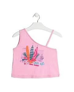 LOSAN CAMISETA CON UN TIRANTE FINO MODA INFANTIL