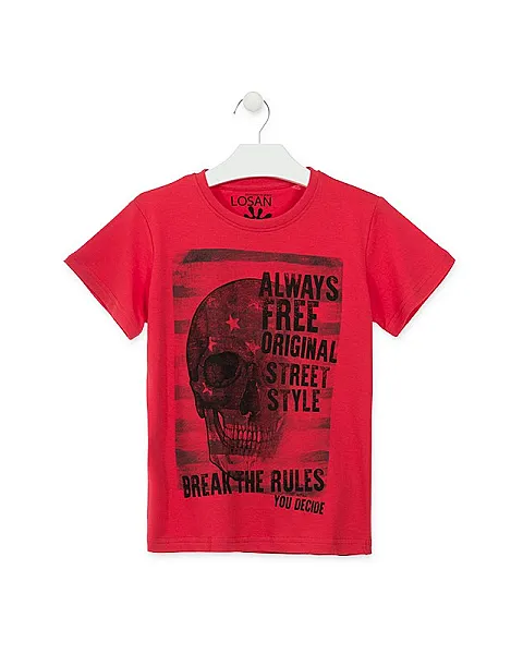 LOSAN CAMISETA CON CALAVERA MODA INFANTIL