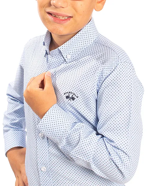 SPAGNOLO CAMISA BOTON OXFORD ESTAMPADA