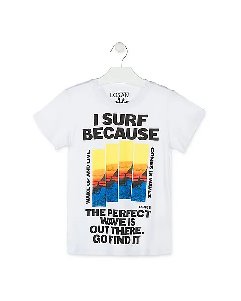 LOSAN CAMISETA ESTAMPADO SURFERO MODA INFANTIL
