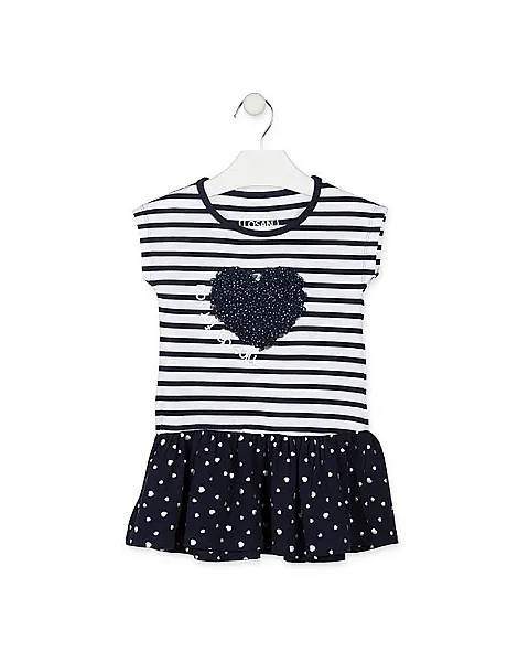 LOSAN VESTIDO CON CORAZON DE TUL EN EL PECHO 916-7005