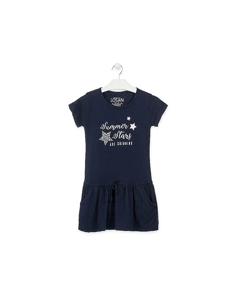 LOSAN VESTIDO MANGA CORTA MODA INFANTIL Y JUVENIL 914-7003