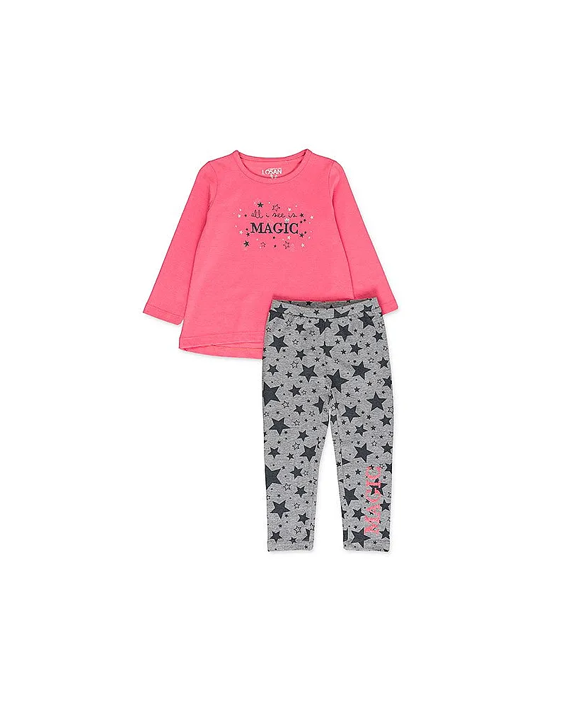 LOSAN CONJUNTO CAMISETA Y LEGGIN FELPA